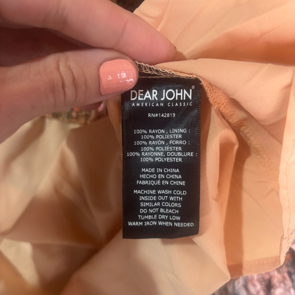 Dear John Multicolor Patterned Mini Dress - image 10